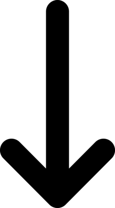 Arrow Narrow Down Editable Svg Line Art, Free Vectors File